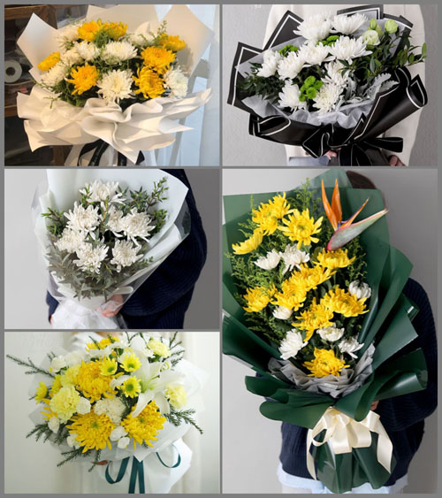 湖南永州祁阳县观音滩镇梅花村白事花束代送